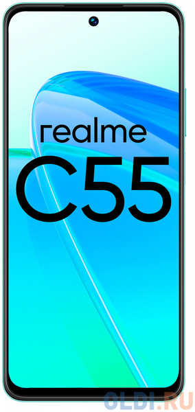Смартфон Realme RMX3710 C55 256Gb 8Gb зеленый 4346419273
