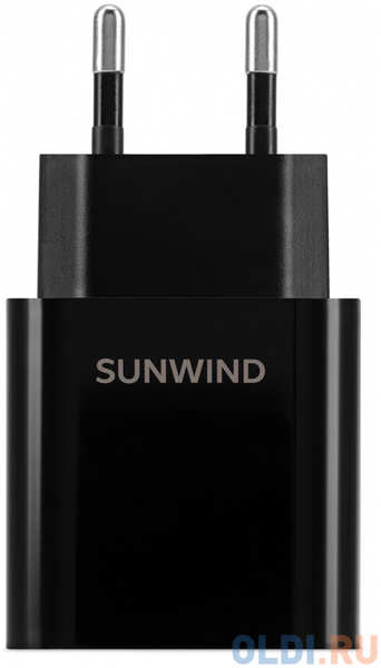 Сетевое зар./устр. SunWind SWWA2 20W 3A (PD) USB-C черный (SWWA2H0100BK) 4346419521