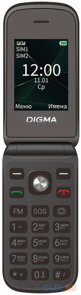 Телефон Digma VOX FS241 черный 4346419672