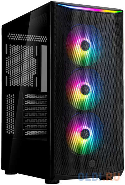 SilverStone F1 G41FA512ZBG0020 High airflow ATX mid-tower chassis with dual radiator support and ARGB lighting High airflow ATX mid-tower chassis with dual radiator