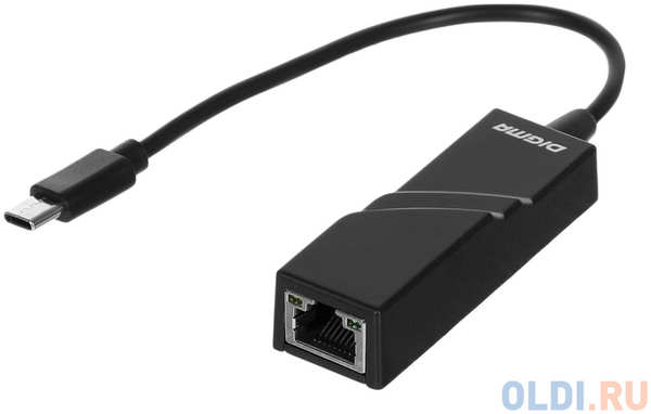 Сетевой адаптер Fast Ethernet Digma D-USBC-LAN100 USB Type-C (упак.:1шт) 4346422681