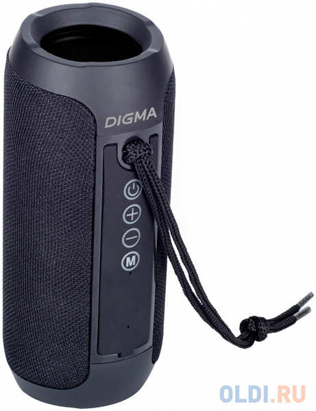 Колонка портативная Digma D-PS1510, 10Вт, черный 4346422860