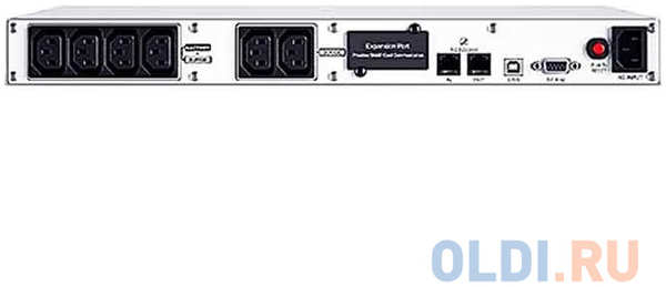 Источник бесперебойного питания/ UPS CyberPower OR1000ERM1U Line-Interactive 1000VA/600W USB/RS-232/SNMPslot /RJ11/45 (4+2 IEC С13)