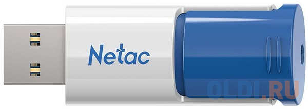 Флешка 512Gb Netac NT03U182N-512G-30BL USB 3.0 белый синий 4346423159