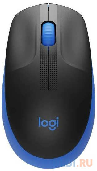 Мышь беспроводная Logitech M190 чёрный синий USB + радиоканал 4346423660