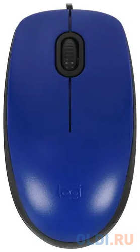 Мышь проводная Logitech M110 синий USB 4346423681