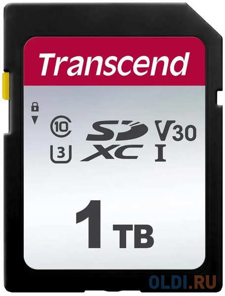 Карта памяти SDXC Transcend 300S, 1 Тб, UHS-I Class U3 V30 4346423889