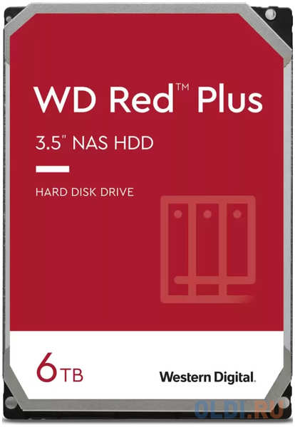 Жесткий диск Western Digital Red Plus 6 Tb 4346423968