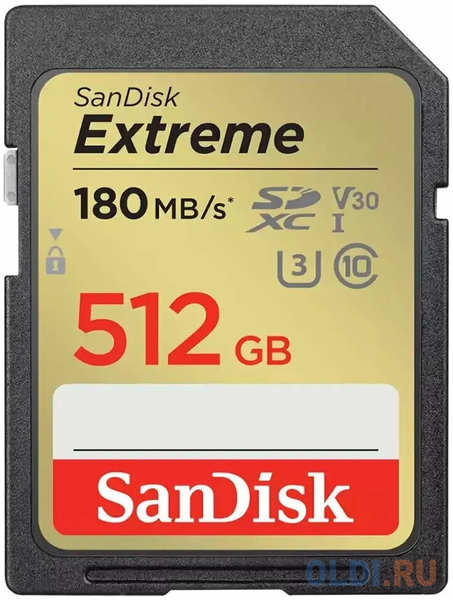 Карта памяти SD XC 512 ГбGb SanDisk SDSDXVV-512G-GNCIN