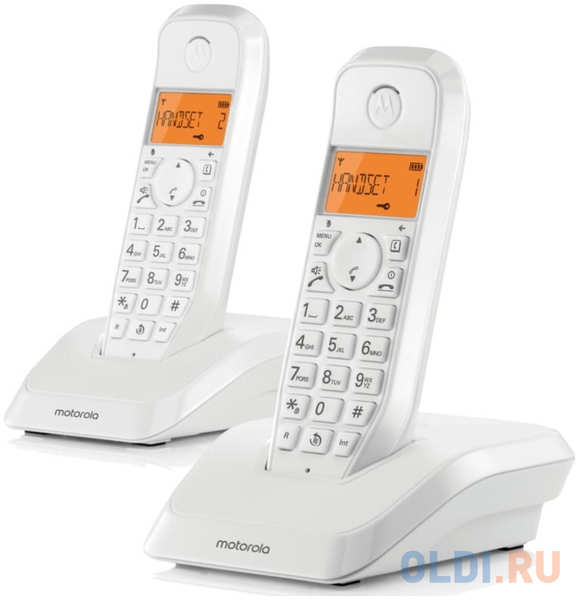 Р/Телефон Dect Motorola S1202 белый 4346426051