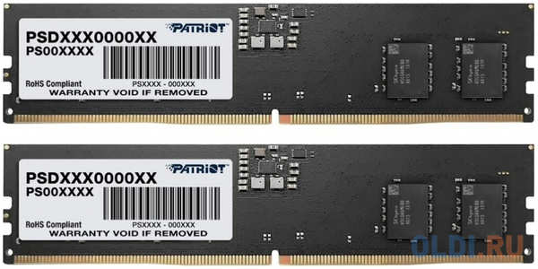 Оперативная память для компьютера Patriot Signature DIMM 32Gb DDR5 5600 MHz PSD532G5600K 4346426957