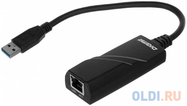 Сетевой адаптер Gigabit Ethernet Digma USB 3.0 [d-usb3-lan1000] 4346428144