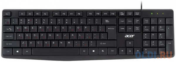 Клавиатура Acer OKW121 Black USB 4346428666