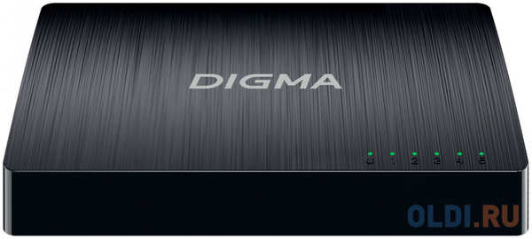 Коммутатор Digma DSW-105GE, неуправляемый 4346428848
