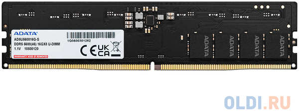 ADATA Оперативная память для компьютера A-Data AD5U56008G-S UDIMM 8Gb DDR5 5600 MHz AD5U56008G-S 4346429970