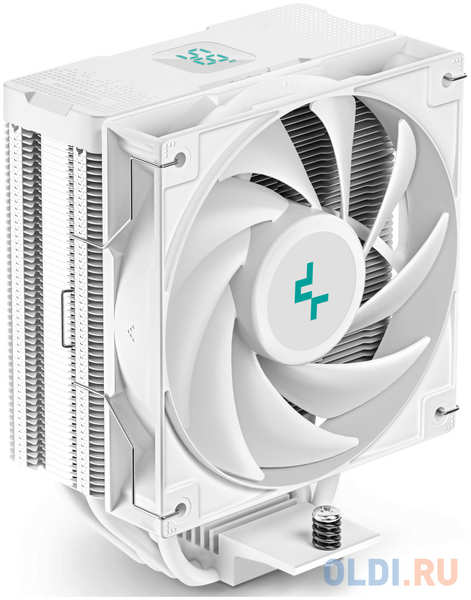 DEEPCOOL AG400 DIGITAL WH LGA1700/1200/115X/AM5/AM4 (9шт/кор, TDP 220W, PWM, Fan 120mm, 4 тепл. трубки, ) RET