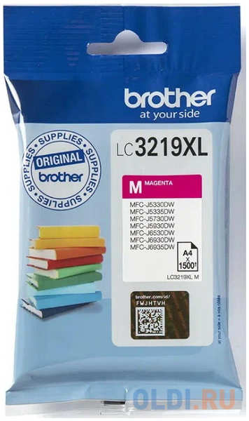 Картридж BROTHER LC3219XLM MFC-J6930DW увеличенный красный 4346432802