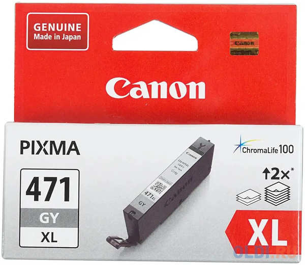 К-ж CANON CLI-471 XL GY для Pixma MG7740/6840/5740 серый увеличенный (22) 4346432890