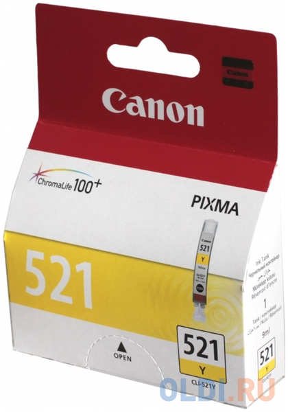 К-ж CANON CLI-521Y к PIXMA IP4600 желтый (б/упак) 4346432896