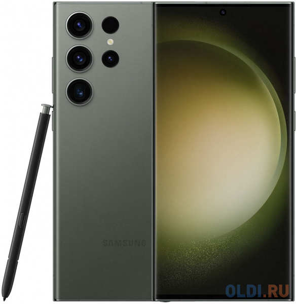 Смартфон Samsung SM-S918B Galaxy S23 Ultra 5G 512Gb 12Gb зеленый моноблок 3G 4G 2Sim 6.8″ 1440x3088 Android 13 200Mpix 802.11 a/b/g/n/ac/ax NFC G 4346432926