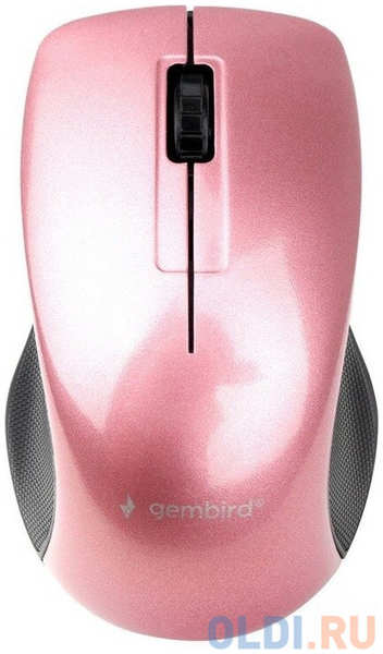 Gembird MUSW-370 {Мышь беспроводная, розовый, 2.4ГГц, 2кн+колесо-мышка, 1000 DPI, оптический} 4346434260