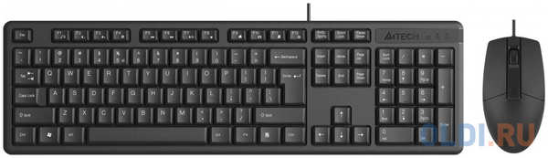 Клавиатура + мышь A4Tech KR-3330S клав:черный мышь:черный USB 4346436632