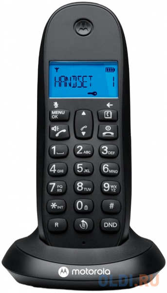 Р/Телефон Dect Motorola C1001СB+ черный АОН 4346437020