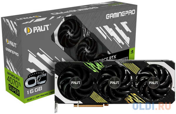 Видеокарта Palit nVidia GeForce RTX 4070 Ti SUPER GamingPro OC 16384Mb 4346437378