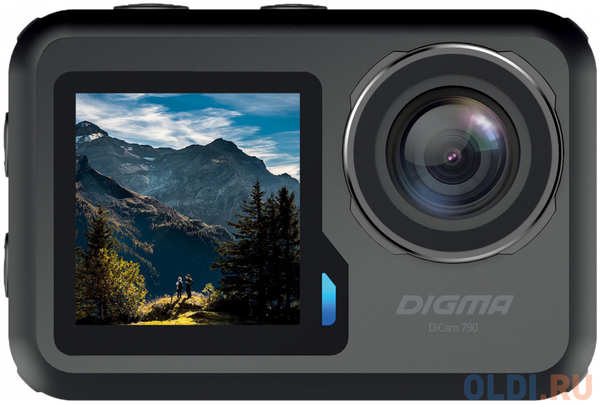 Экшн-камера Digma DiCam 790 1xCMOS 12Mpix черный 4346437711