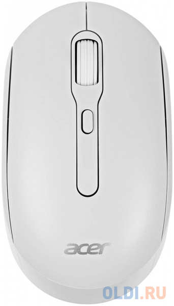 Мышь Acer OMR308 белый оптическая (1600dpi) беспроводная USB (4but) 4346438175