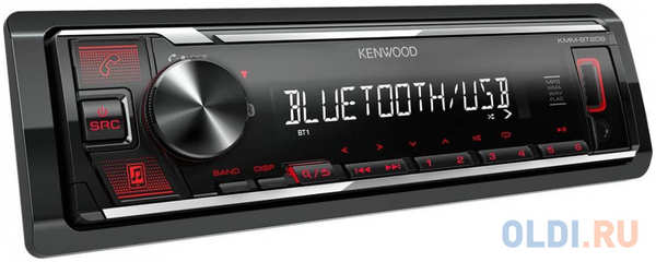 Автомагнитола Kenwood KMM-BT209 1DIN 4x50Вт v4.2 USB 2.0 AUX 1 RDS