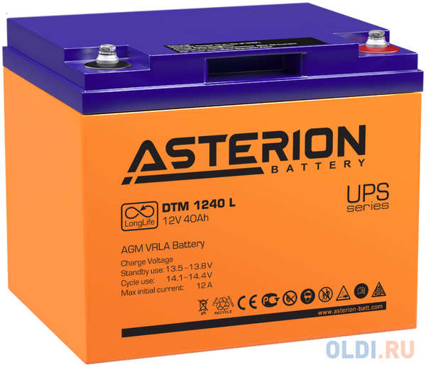 Аккумуляторная батарея Asterion DTM 1240 L 12В/40Ач 4346439365