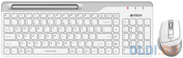 Клавиатура + мышь A4Tech Fstyler FB2535C клав:белый/серый мышь:белый/серый USB беспроводная Bluetooth/Радио slim 4346443324