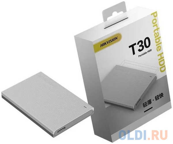 Внешний жесткий диск 2.5″ 2 Tb USB 3.0 Hikvision T30 серый 4346443849