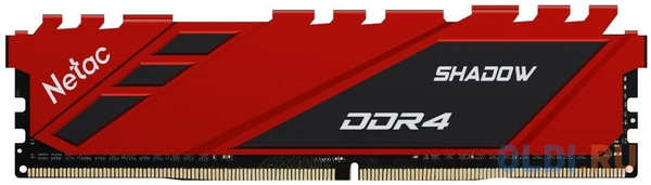 Оперативная память для компьютера Netac Shadow DIMM 8Gb DDR4 3200 MHz NTSDD4P32SP-08R 4346444257
