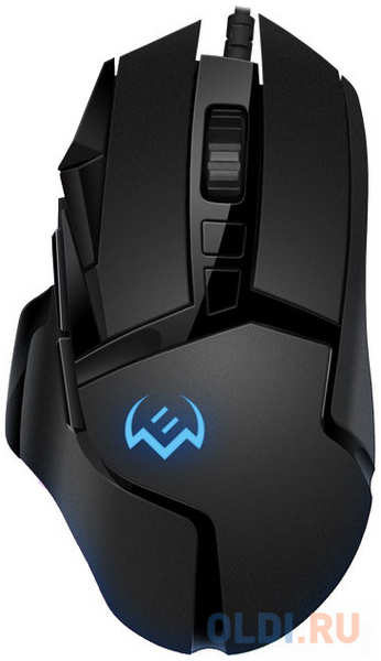 Игровая мышь SVEN RX-G975 чёрная (10 кнопок, 10000 dpi, USB, PIXART 3325, RGB подсветка) 4346445122