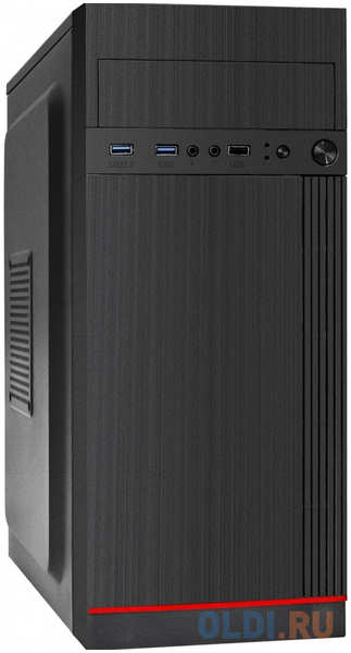 Корпус Miditower ExeGate AA-442U2-AA450 (ATX, AA450 8 см, 1*USB+2*USB3.0, аудио, черный) 4346445730
