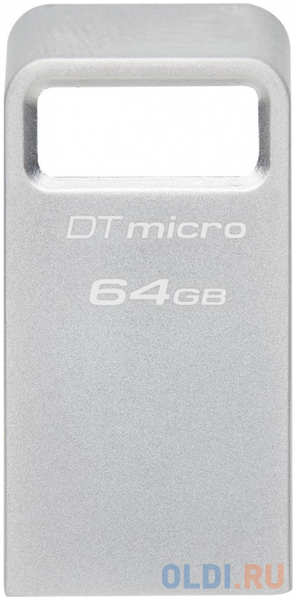 Флешка 64Gb Kingston DataTraveler Micro USB 3.2 серебристый DTMC3G2/64GB 4346445976