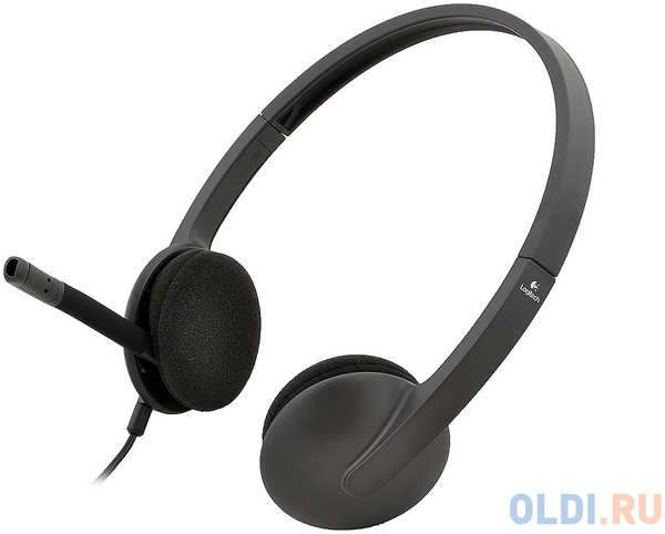 Гарнитура Logitech Stereo Headset H340 черный 981-000475/981-000509 434644678