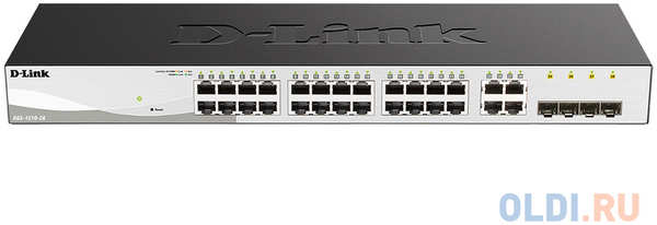 D-Link DGS-1210-28/F3A Настраиваемый L2 коммутатор с 24 портами 10/100/1000Base-T и 4 комбо-портами 100/1000Base-T/SFP {5} (465802) 4346448693