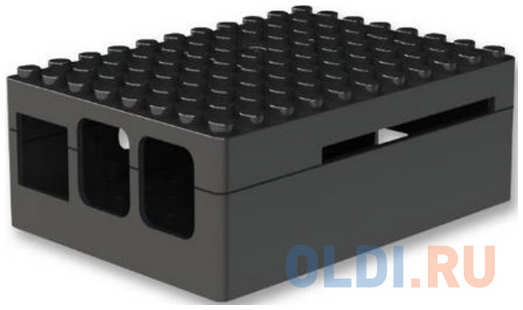 RA182 Корпус ACD ABS Plastic Building Block case for Pi 3 B/B+ (CBPIBLOX-BLK) (494293)