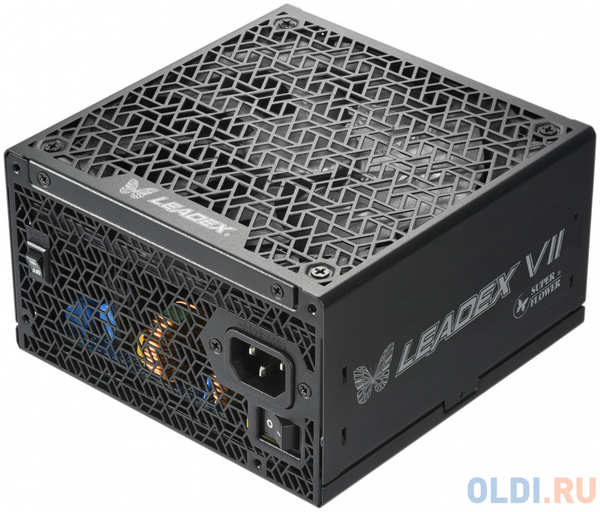 Блок питания 850 Ватт/ Super Flower Power Supply Leadex VII, 850W, ATX 3.0, 140mm, 12xSATA, 3xPCI-E(6+2), 1x12VHPWR, APFC, 80+ GOLD, Full Modular 4346450077