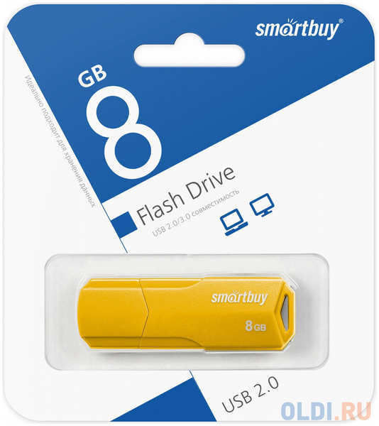 Smart Buy Smartbuy USB Drive 8GB CLUE Yellow (SB8GBCLU-Y) 4346452491