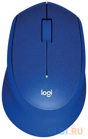 Мышь Logitech M331 Silent Plus синий оптическая (1000dpi) silent беспроводная USB (3but) 4346456552