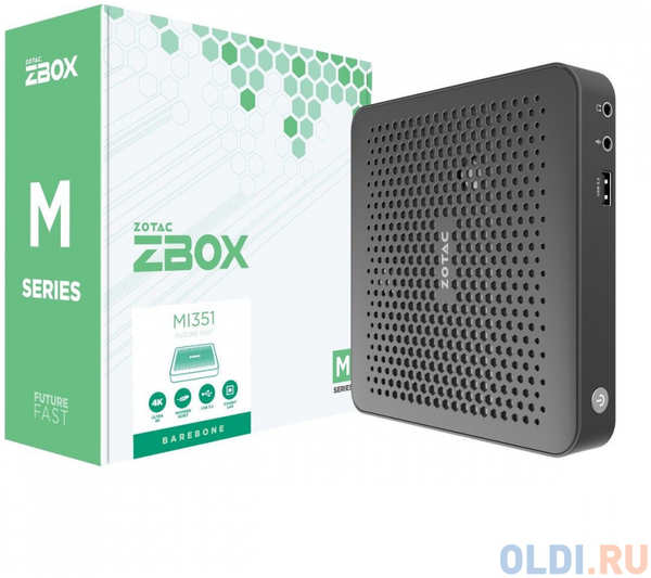 ZOTAC ZBOX-MI351-E, Barebone, Intel N100, WIFI, BT, EU PLUG 1x DDR5-4800 SODIMM, M.2 SSD SLOT, 1x GLAN, DP/HDMI 4346457208