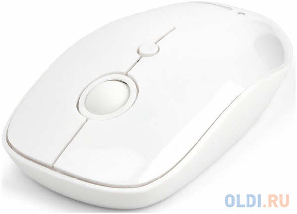 Мышь беспров. Gembird MUSW-385, 2.4ГГц, 2 кнопки + колесо кнопка,1000DPI белый глянец 4346459045