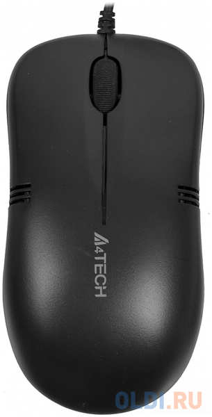 Мышь A4Tech OP-560NUS черный оптическая (1200dpi) silent USB (2but) 4346459740