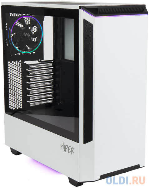 Корпус Hiper PW81 белый без БП ATX 3x120mm 2xUSB2.0 2xUSB3.0 audio bott PSU 4346461316