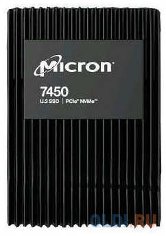 Micron SSD 7450 PRO, 15360GB, U.3(2.5″ 15mm), NVMe, PCIe 4.0 x4, 3D TLC, R/W 6800/5600MB/s, IOPs 1 000 000/250 000, TBW 28000, DWPD 1 (12 мес.)