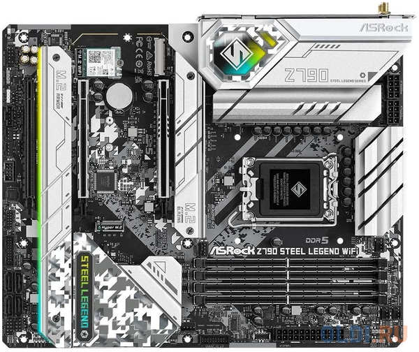 ASRock Z790 STEEL LEGEND WIFI, Socket 1700, Intel®Z790, 4xDDR5-4800, HDMI+DP, 3xPCI-Ex16, 8xSATA3(RAID 0/1/5/10), 5xM.2, 8 Ch Audio, 1x2.5GLan, WiFi, (0+3)xU 4346462279